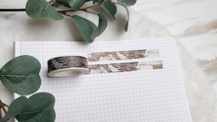 Washi Tape Landkarte